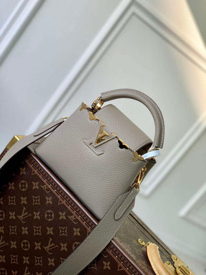 LV M24567 Louis Vuitton Capucines Mini Handbag Galet - Default Title - View 1