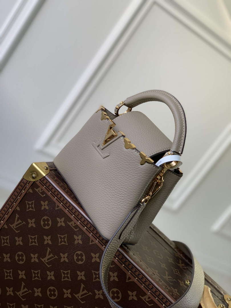 LV M24567 Louis Vuitton Capucines Mini Handbag Galet - Default Title - View 3