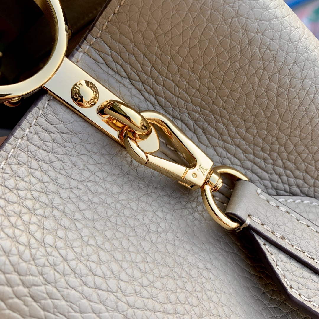 LV M24567 Louis Vuitton Capucines Mini Handbag Galet