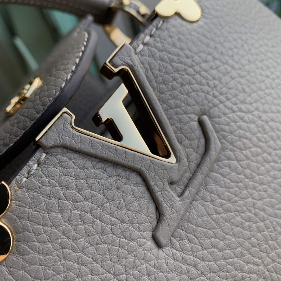 LV M24567 Louis Vuitton Capucines Mini Handbag Galet - Default Title - View 6