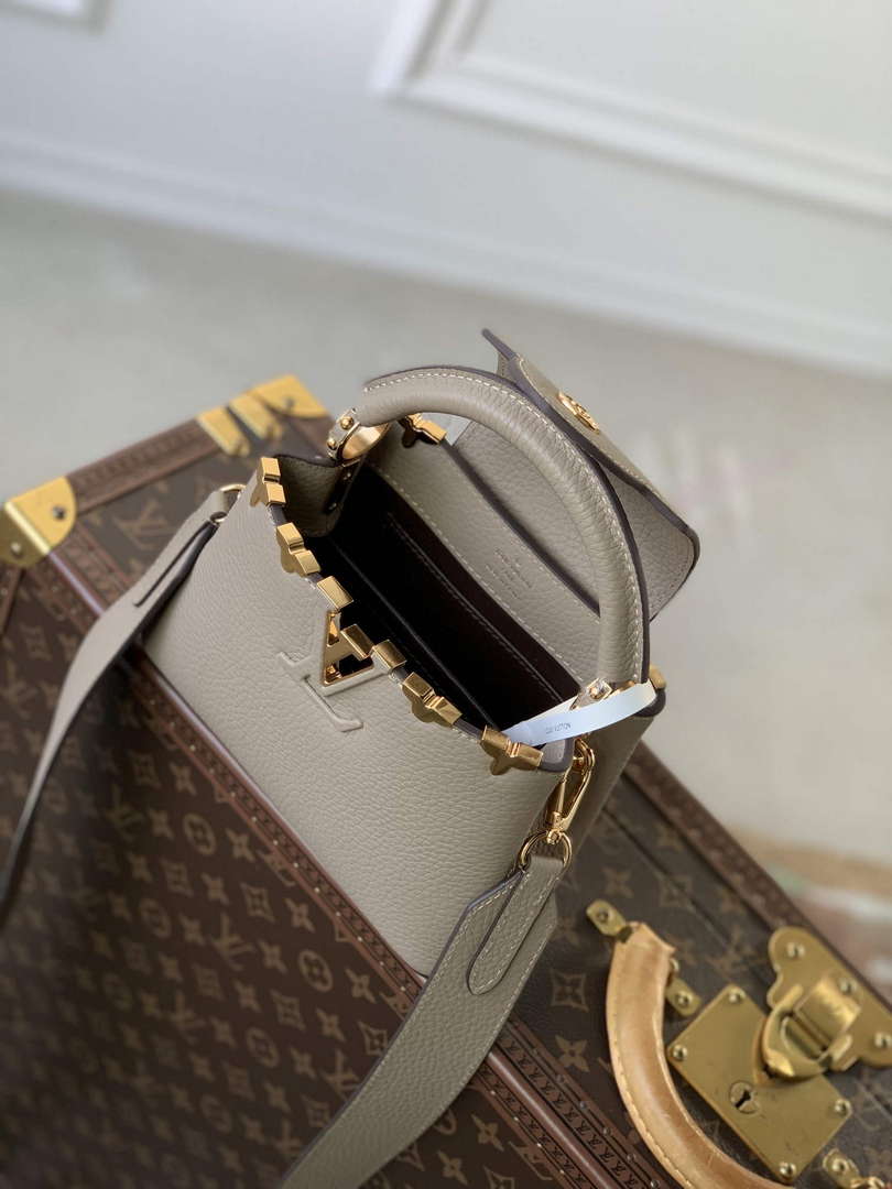 LV M24567 Louis Vuitton Capucines Mini Handbag Galet