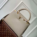 LV M24567 Louis Vuitton Capucines MM Handbag Galet - Default Title - View 1
