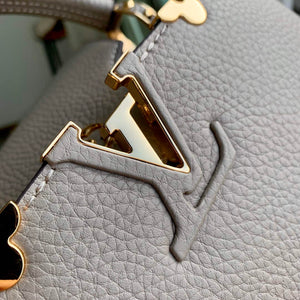 LV M24567 Louis Vuitton Capucines MM Handbag Galet - Default Title - View 5