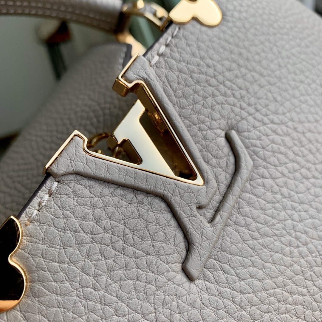 LV M24567 Louis Vuitton Capucines MM Handbag Galet
