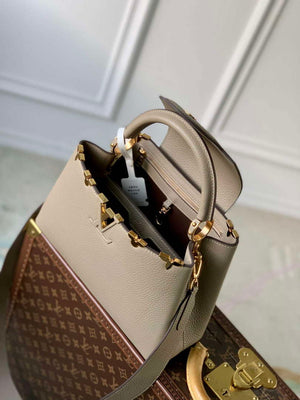 LV M24567 Louis Vuitton Capucines MM Handbag Galet - Default Title - View 8