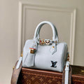 LV M24604 Louis Vuitton SPEEDY 18 LV&I Calf Leather Handbag Olympic Blue - Default Title - View 1
