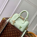 LV M24605 Louis Vuitton SPEEDY 18 LV&I Calf Leather Handbag Matcha Green - Default Title - View 1