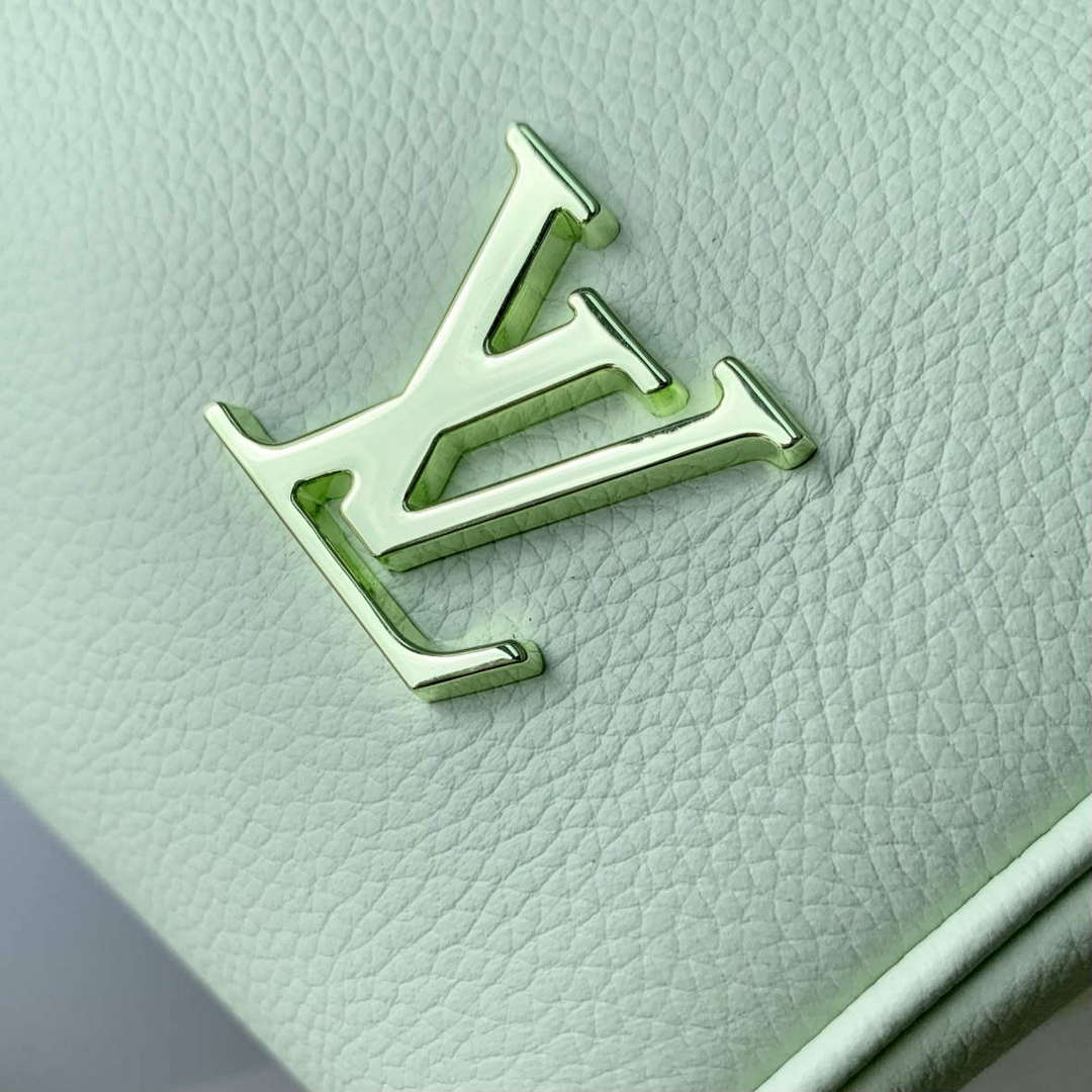 LV M24605 Louis Vuitton SPEEDY 18 LV&I Calf Leather Handbag Matcha Green