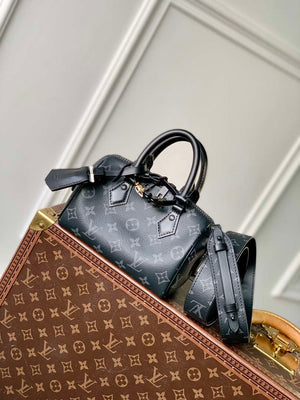 LV M24606 Louis Vuitton Nano SPEEDY 18 Monogram Black - Default Title - View 1
