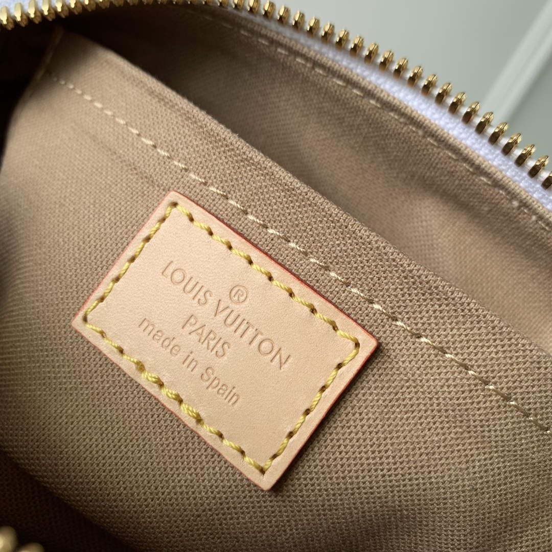LV M24606 Louis Vuitton SPEEDY 18 LV&I Monogram Dune Coated Canvas Bag Beige - Default Title - View 8