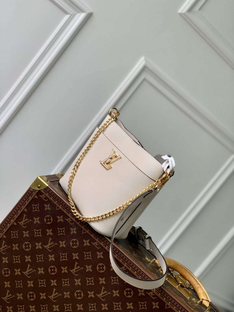 LV M24638 Louis Vuitton Lock and Walk Bucket Bag Quartz - Default Title - View 2