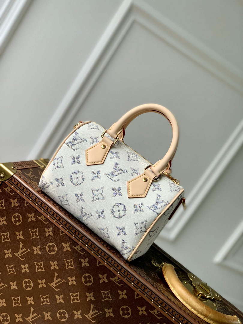 LV M24709 Louis Vuitton Speedy Bandouliere 20 Handbag Multicolor Beige - Default Title - View 2