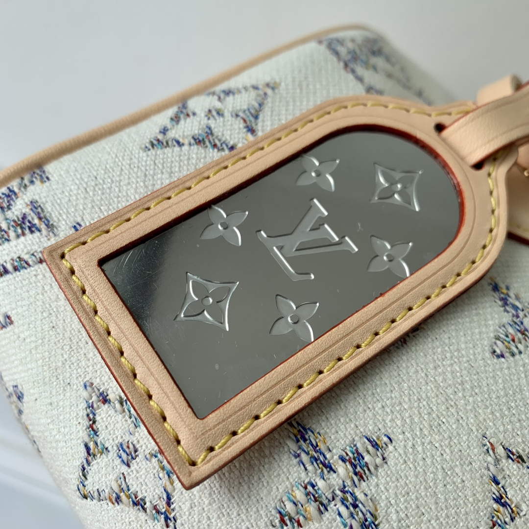 LV M24709 Louis Vuitton Speedy Bandouliere 20 Handbag Multicolor Beige