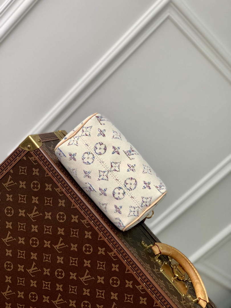 LV M24709 Louis Vuitton Speedy Bandouliere 20 Handbag Multicolor Beige
