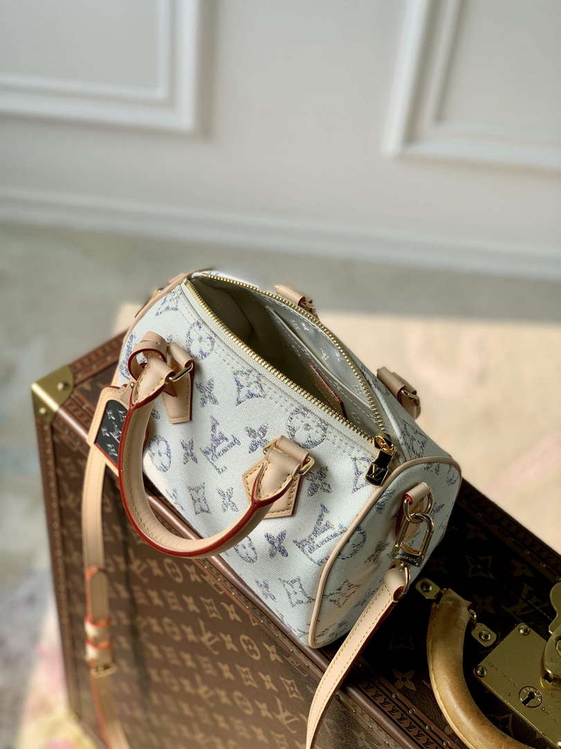 LV M24709 Louis Vuitton Speedy Bandouliere 20 Handbag Multicolor Beige