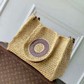 LV M24723 Louis Vuitton OnTheGo MM Bag Natural Tan - Default Title - View 1
