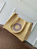LV M24723 Louis Vuitton OnTheGo MM Bag Natural Tan