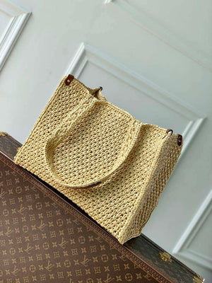 LV M24723 Louis Vuitton OnTheGo MM Bag Natural Tan - Default Title - View 3