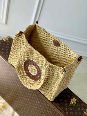 LV M24723 Louis Vuitton OnTheGo MM Bag Natural Tan - Default Title - View 9