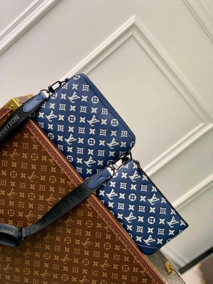 LV M24753 Louis Vuitton Trio Messenger Bag Ink Blue/White - Default Title - View 3