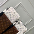 LV M24754 Louis Vuitton Trio Messenger Bag White/Navy Blue - Default Title - View 1