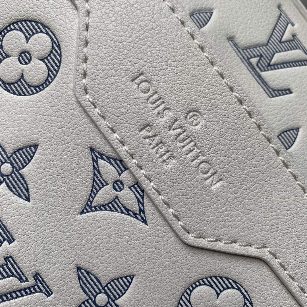 LV M24754 Louis Vuitton Trio Messenger Bag White/Navy Blue