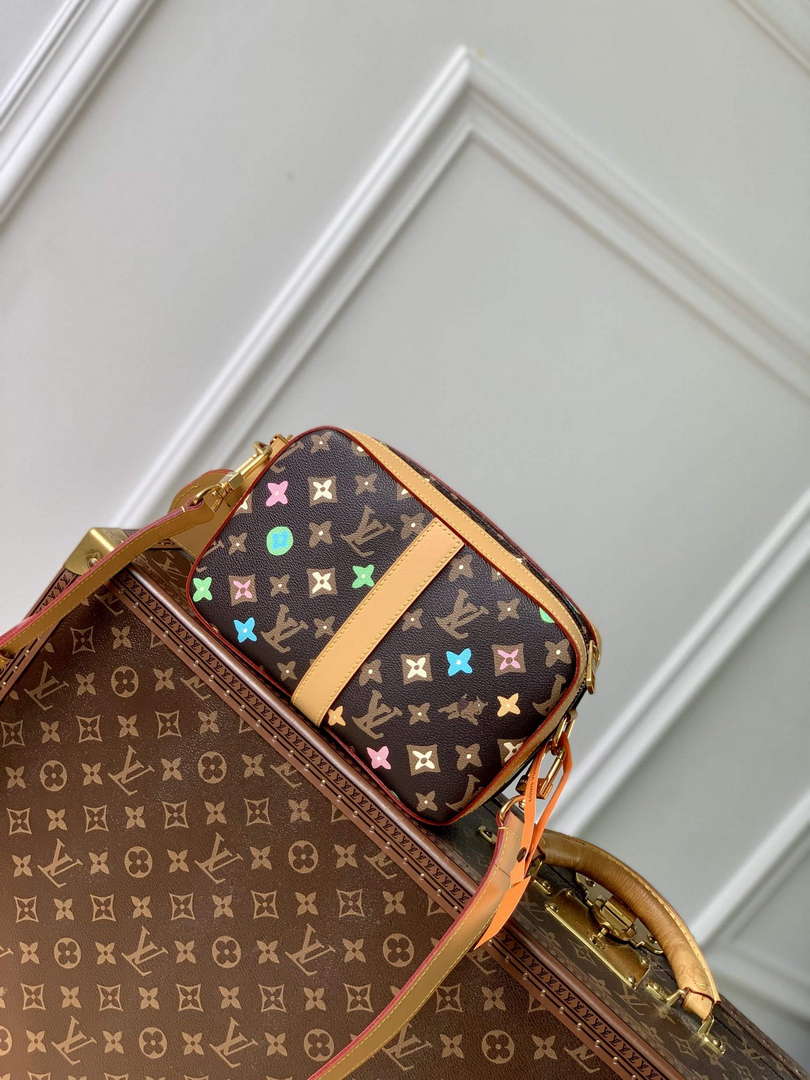 LV M24820 Louis Vuitton Envelope Messenger Cross-body Bag Chocolate - Default Title - View 3