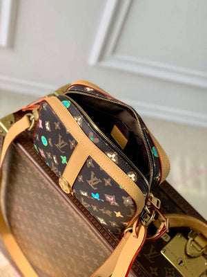 LV M24820 Louis Vuitton Envelope Messenger Cross-body Bag Chocolate - Default Title - View 9