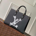 LV M24834 Louis Vuitton OnTheGo MM Bag Black - Default Title - View 1