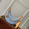 LV M24846 Louis Vuitton Loop Bag Sky Blue Monogram denim - Default Title - View 1