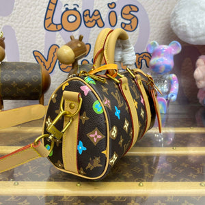 LV M24849 Louis Vuitton Keepall Bandouliere 25 Bag Chocolate - Default Title - View 3