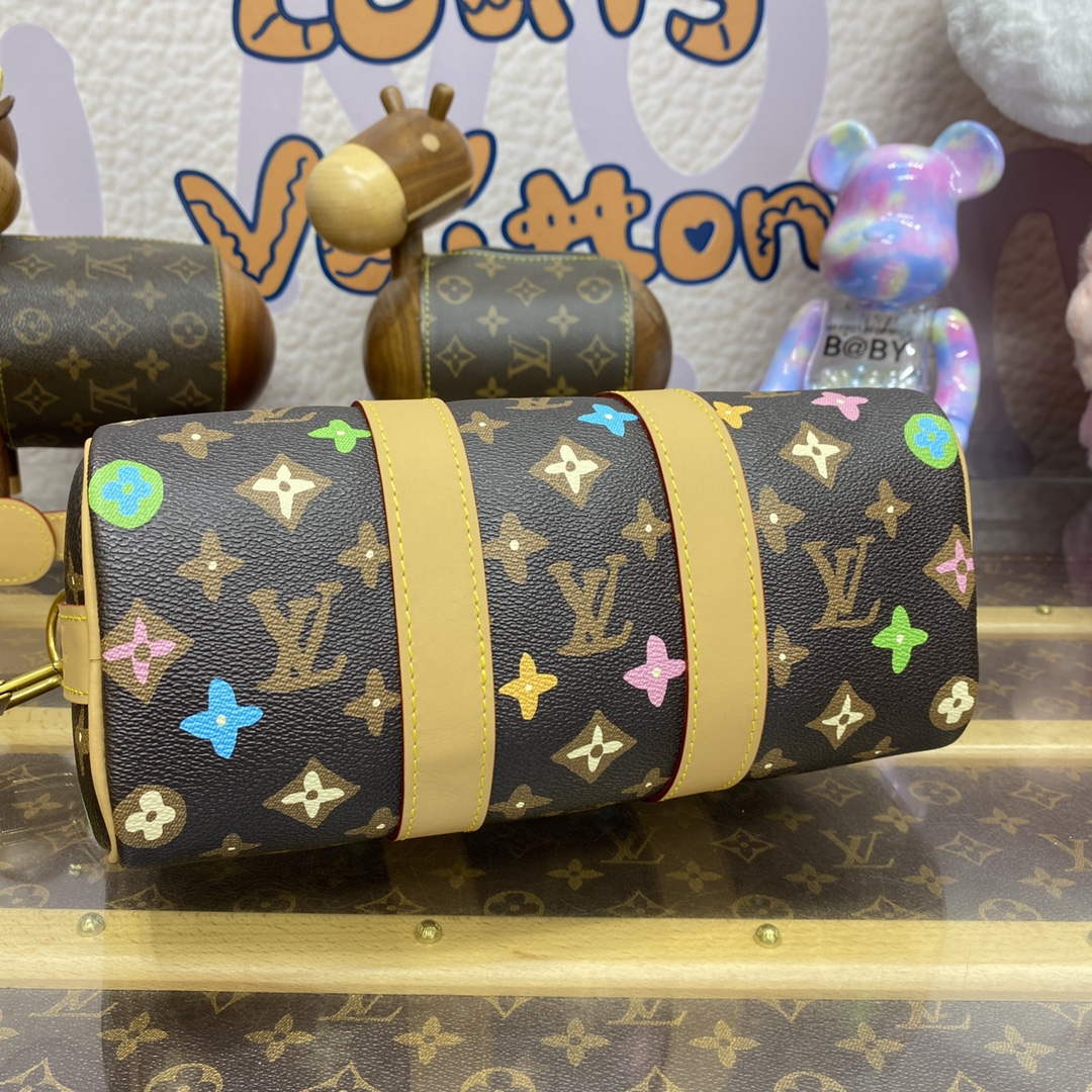 LV M24849 Louis Vuitton Keepall Bandouliere 25 Bag Chocolate