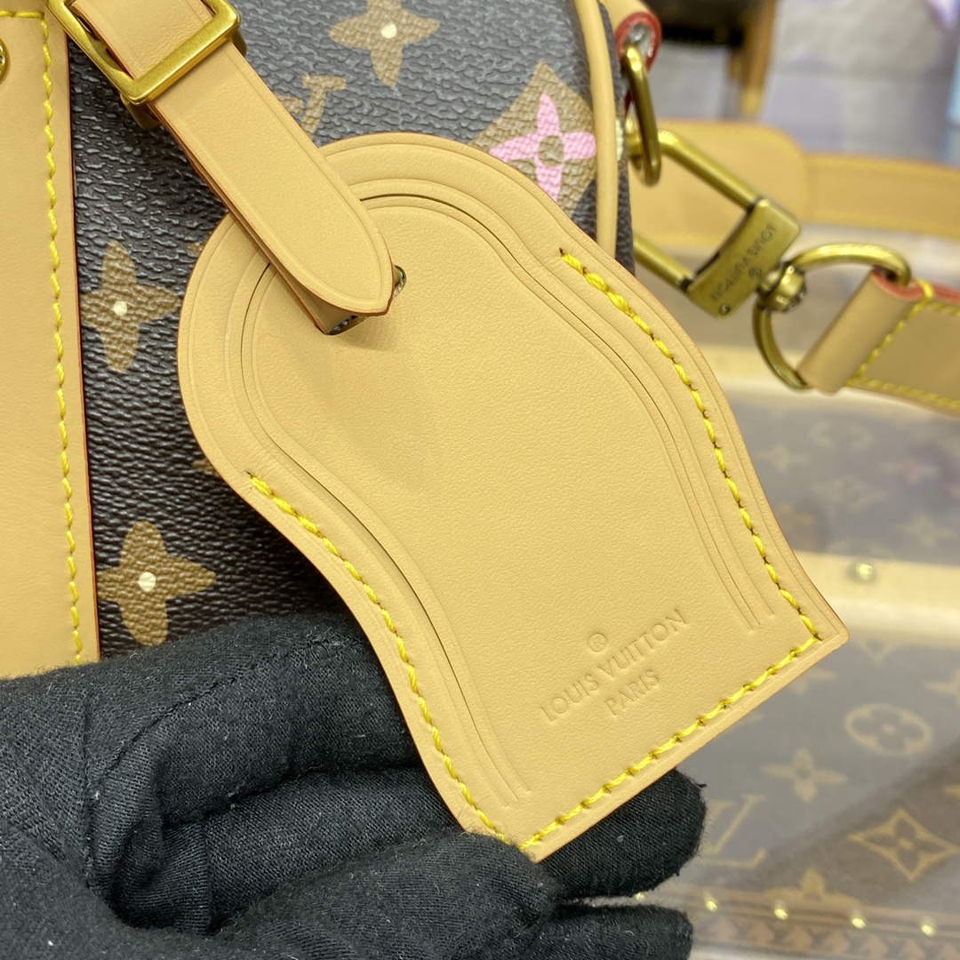 LV M24849 Louis Vuitton Keepall Bandouliere 25 Bag Chocolate - Default Title - View 7