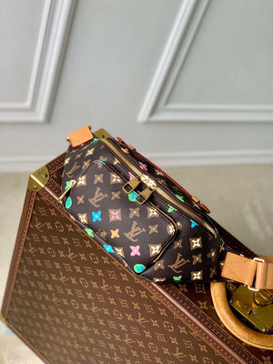 LV M24858 Louis Vuitton Rush Bumbag Chocolate - Default Title - View 1