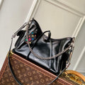 LV M24861 Louis Vuitton LV x TM CarryAll Vibe PM Handbag Black - Default Title - View 1