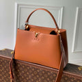 LV M24879 Louis Vuitton Capucines GM Souple Handbag Cognac - Default Title - View 1