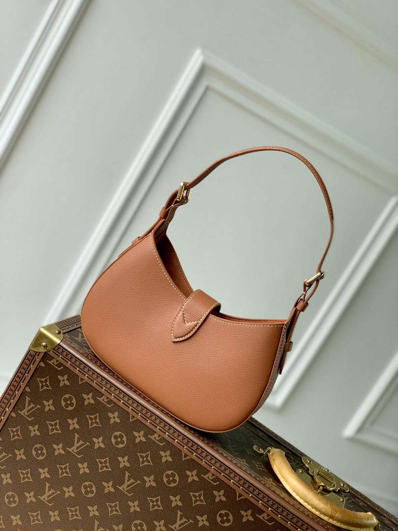 LV M24885 Louis Vuitton Low Key Shoulder Bag Cognac Brown - Default Title - View 3