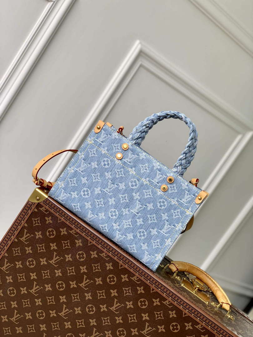 LV M24897 Louis Vuitton Let Go PM Bag Sky Blue Monogram denim - Default Title - View 1