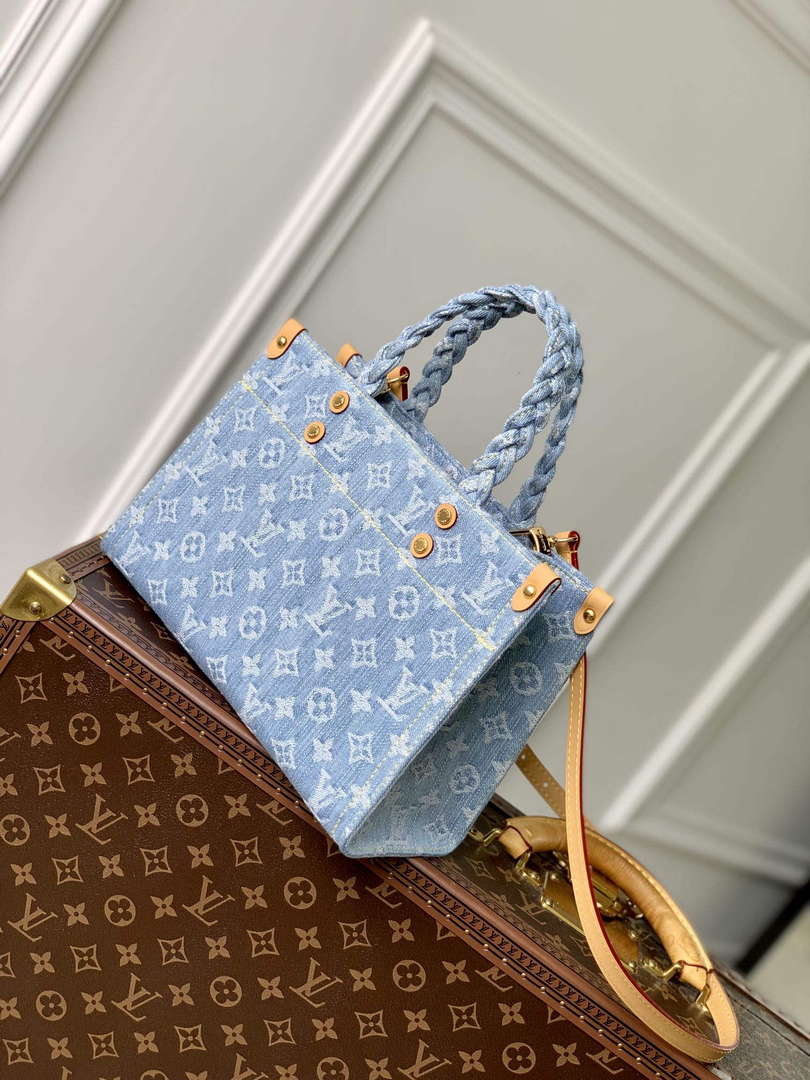 LV M24897 Louis Vuitton Let Go PM Bag Sky Blue Monogram denim - Default Title - View 2