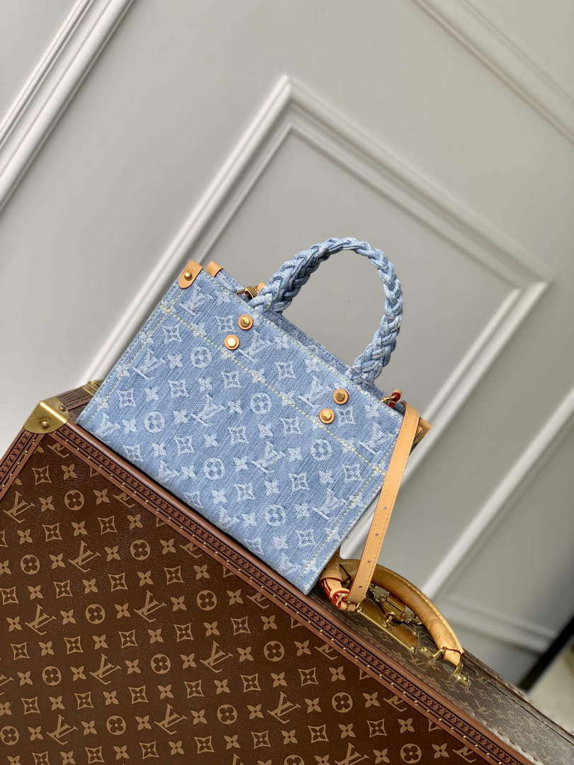 LV M24897 Louis Vuitton Let Go PM Bag Sky Blue Monogram denim - Default Title - View 3