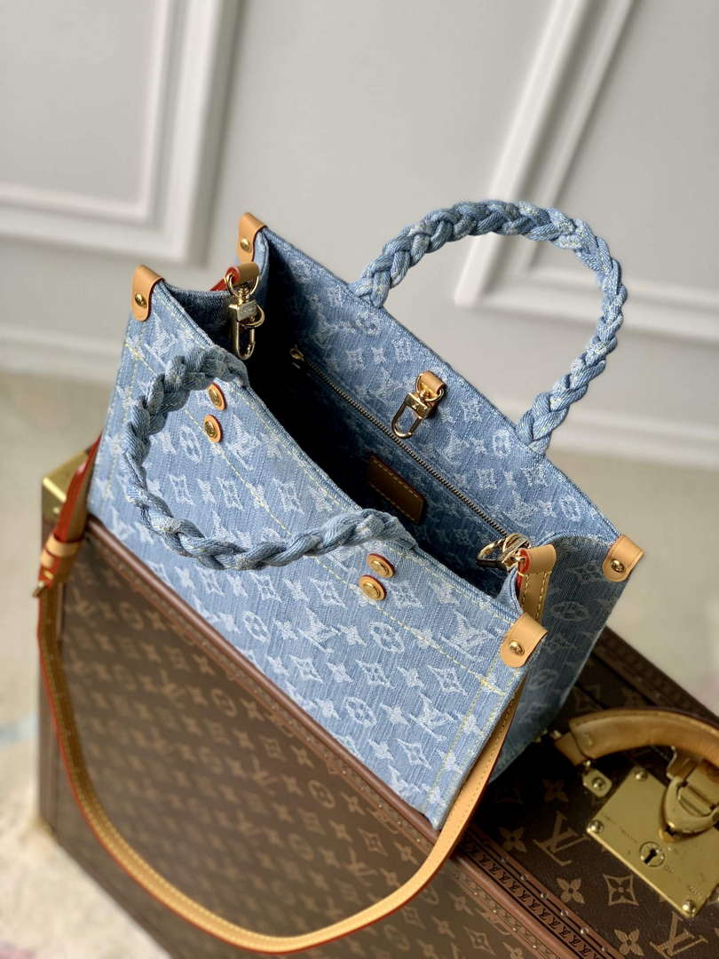 LV M24897 Louis Vuitton Let Go PM Bag Sky Blue Monogram denim - Default Title - View 9