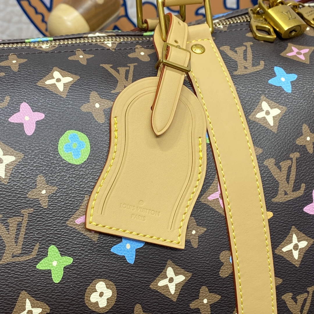 LV M24901 Louis Vuitton Keepall Bandouliere  50 Travel Bag Chocolate