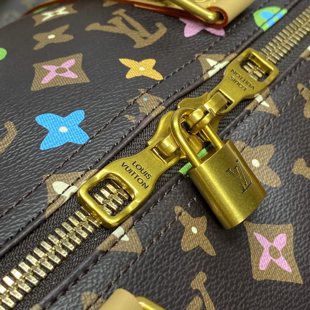 LV M24901 Louis Vuitton Keepall Bandouliere  50 Travel Bag Chocolate