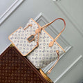 LV M24905 Louis Vuitton Neverfull MM Bag Multicolor Beige - Default Title - View 1