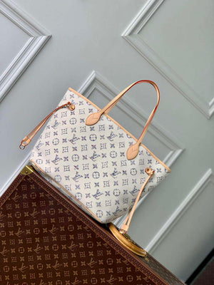 LV M24905 Louis Vuitton Neverfull MM Bag Multicolor Beige - Default Title - View 2