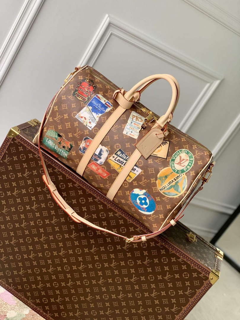 LV M24960 Louis Vuitton Keepall Bandouliere 45 Travel Bag Monogram