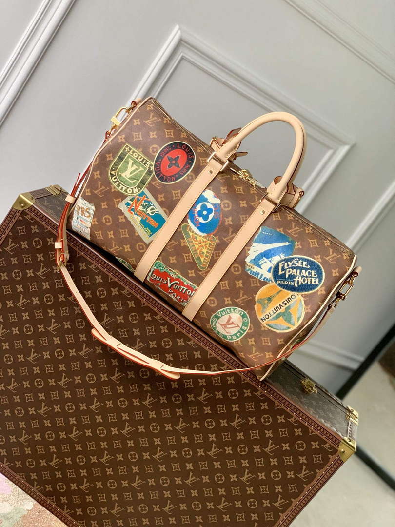 LV M24960 Louis Vuitton Keepall Bandouliere 45 Travel Bag Monogram