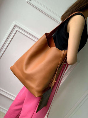LV M24974 Louis Vuitton Low Key Hobo MM Handbag Cognac Brown - Default Title - View 2