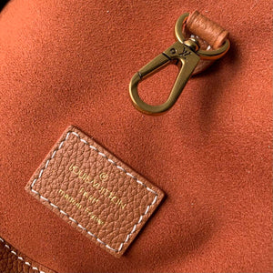 LV M24974 Louis Vuitton Low Key Hobo MM Handbag Cognac Brown - Default Title - View 8