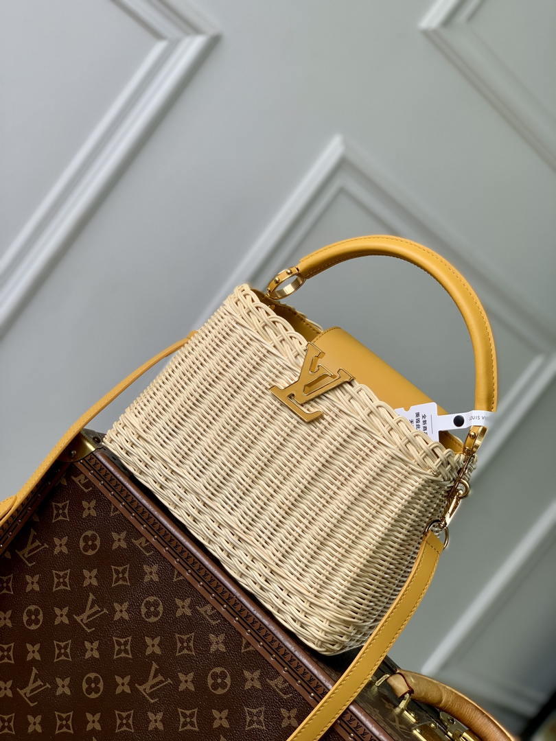 LV M24976 Louis Vuitton Capucines BB Golden Yellow